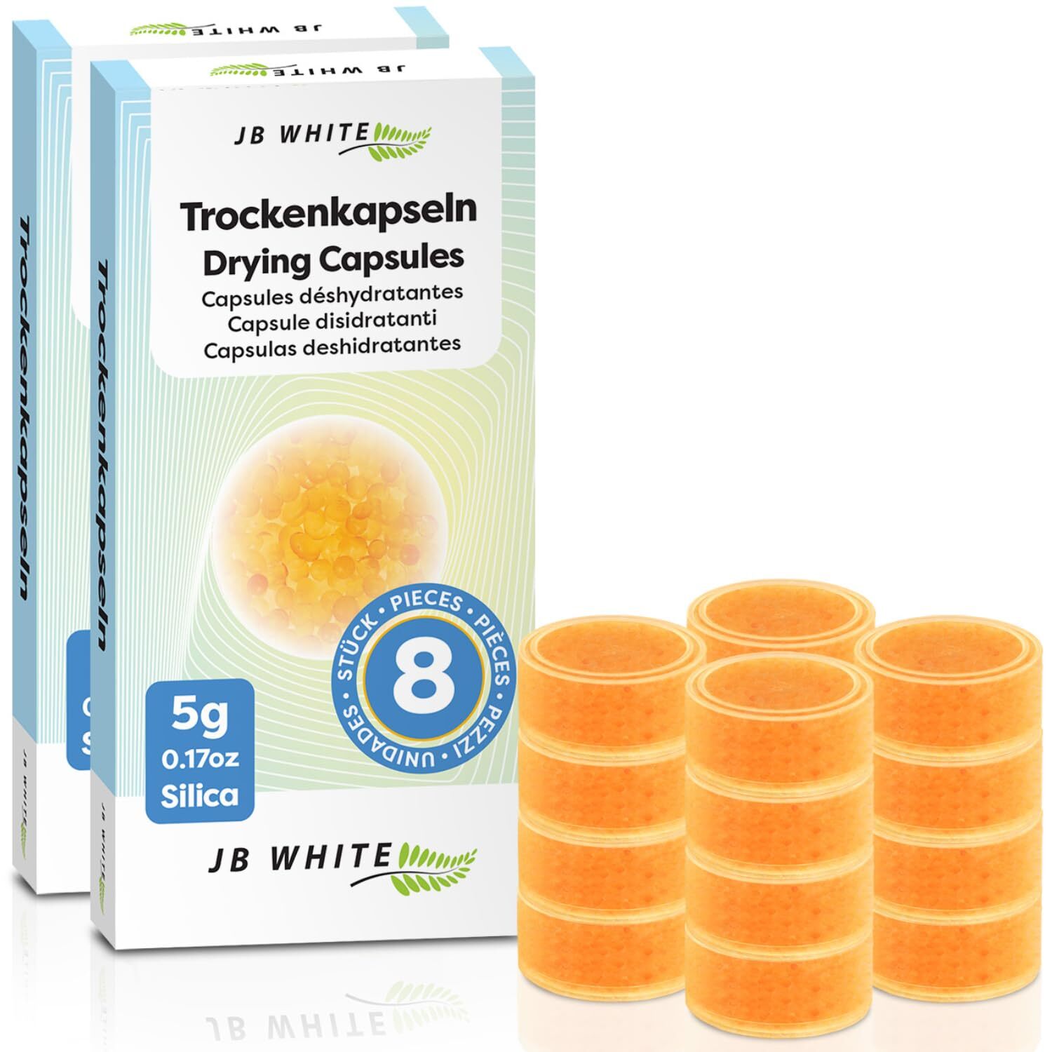JB White 16 Capsule essiccanti per apparecchi acustici, capsule di (h3p)