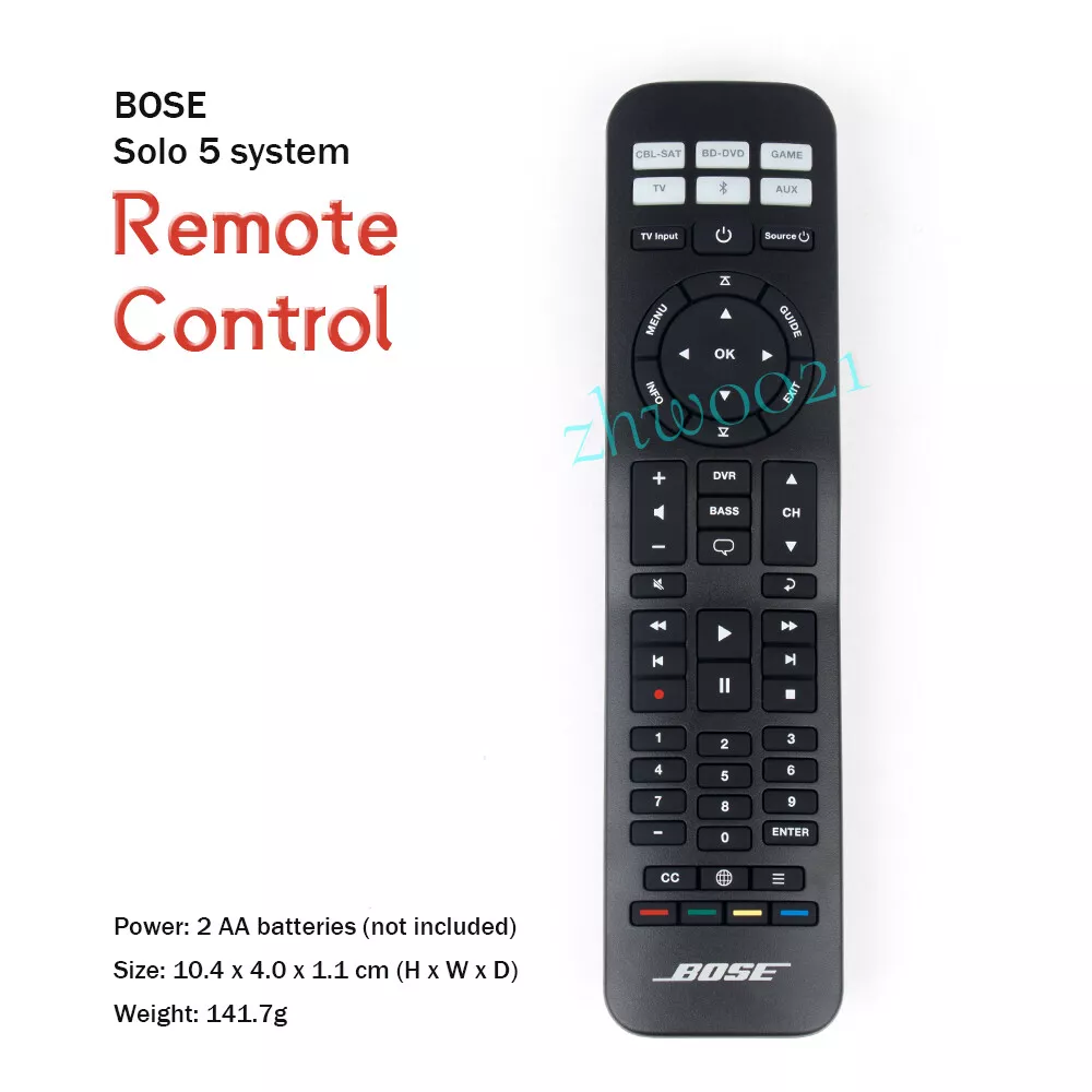 Remote for bose solo 5 clearance