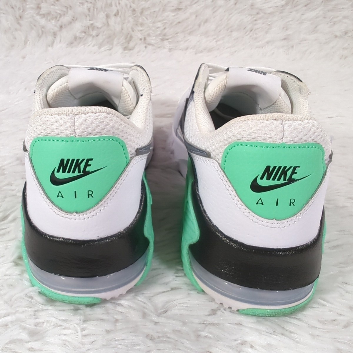 white & green air max excee trainers
