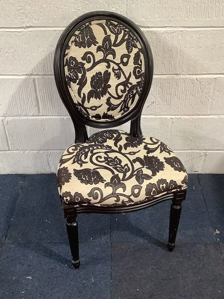 Black White Floral Dressing Table Occasional Hallway Entrance