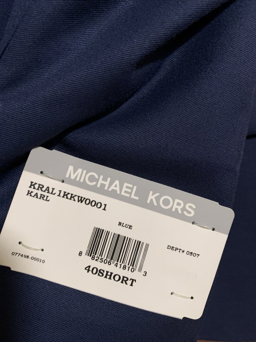 MICHAEL KORS 2 BUTTON MENS NAVY SUIT JACKET 40 Short RN 90736 | eBay
