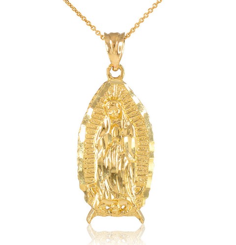 14k Gold Blessed Our Lady Virgin Mary 