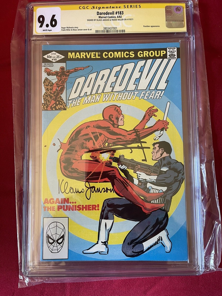 デアデビル　フォトサイン DAREDEVIL #183 Signatures Series CGC 9.6 SIGNED By KLAUS