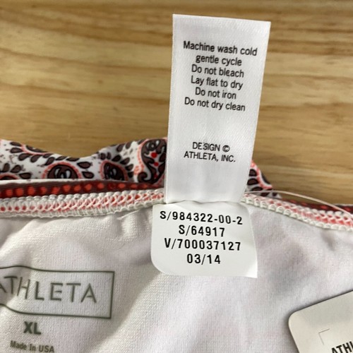 Athleta Bikini Bottom Women's XL Bells Beach Melsun Paisley Multicolored NWT - Picture 8 of 9