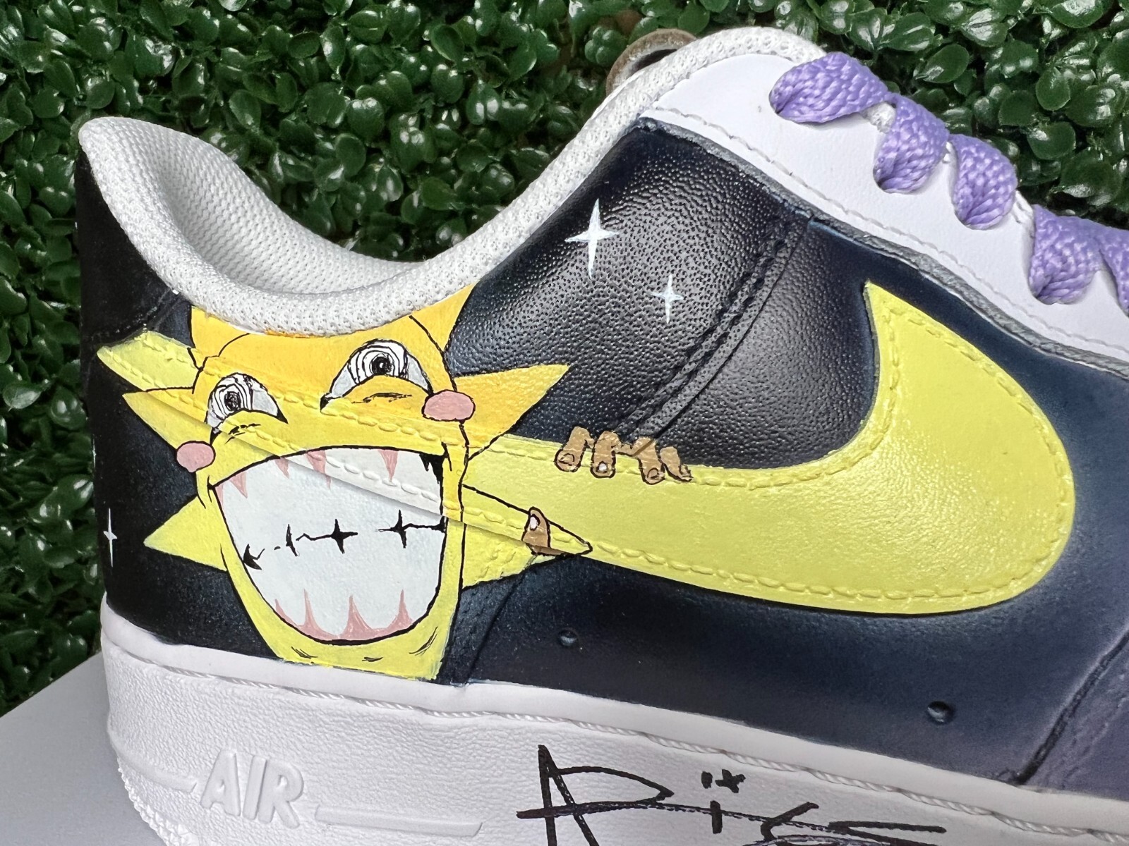 Aries x Bizon Custom 1 of 10 "BELIEVE IN ME" Sneakers Signed by Aries - Sz 9.5M image 6