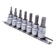 Bit-Einsatz-Satz Antrieb 10mm (3/8") Innensechskant Bits 1/8"-3/8" Zollgr&ouml;&szlig;en
