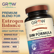 Grow Vitamin DIM Diindolylmethane with400mg Diindolylmethane , 60 day