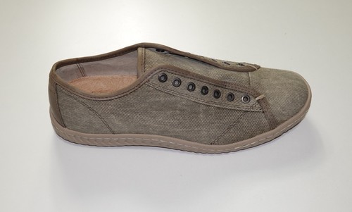 Neu John Varvatos Star U.S.A. Canvas Sneakers mit Leder und Gummibesatz Größe 7 - Bild 2 von 8