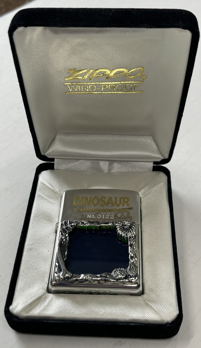 ZIPPO 1997 DINOSAUR 3 DIMENSIONS LIMITED EDITION LIGHTER UNFIRED 