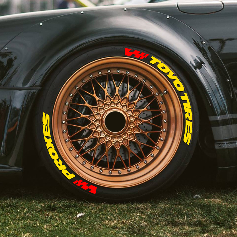Tire Letter Sticker TOYO TIRES PROXES With Flag 1.06