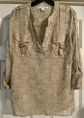 Diane Von Furstenberg Silk Old Money Quiet Luxury Coastal Preppy Gold Buckle 4