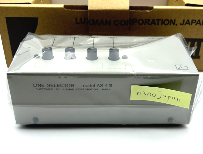 LUXMAN AS-4III Line Selector Switch RCA Passive 4-Input 1-Output
