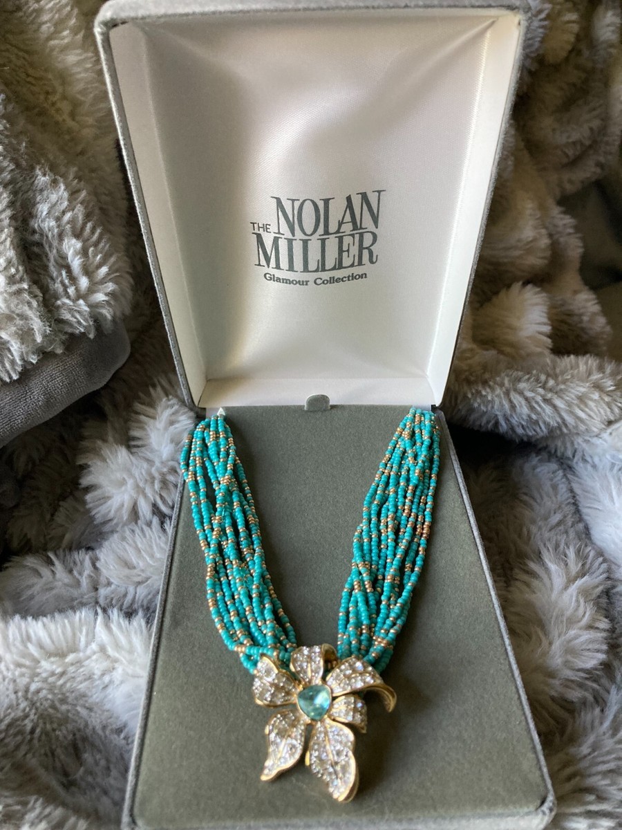 nolan miller blue beaded dress Blooming Turquoise/Gld Seedbead W/Crystal Flower Sld. Necklace Boys Navy Suit Pants long formal wear dresses Style:Lined