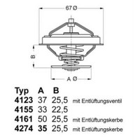 Wahler Thermostat KüHlmittel Mit Dichtung 80°C FüR VW Golf IV