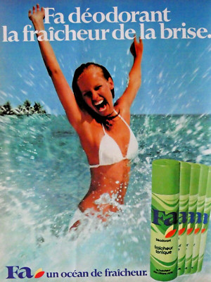 PRESSEWERBUNG 1981 FA DEODORANT LA FRAICHEUR DE LA BRISE