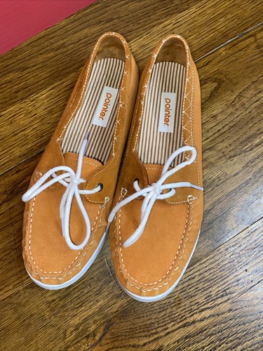 Zapatos punteros para mujer talla 9 mocasines cobre quemado cuero Alice II - Imagen 2 de 7