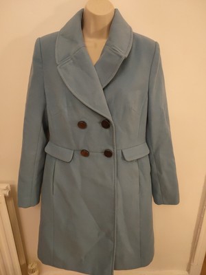 duck egg blue coat