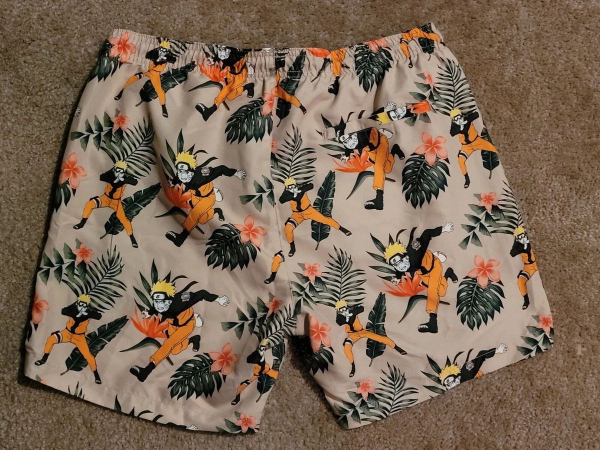 Naruto Shippuden Men s All Over Print Swim Trunks eBay