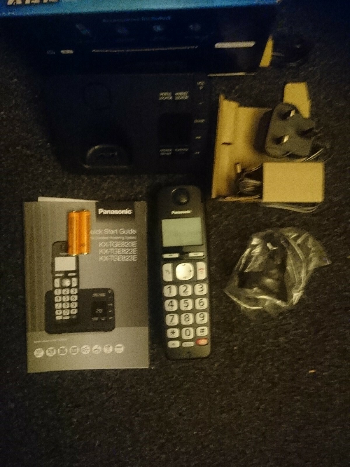 Panasonic Cordless KXTGE820EB CORDLESS Phone Answer MachineLandline