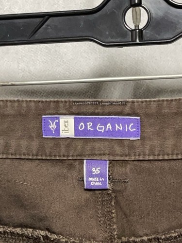 Ibex Pants Men's 36X30 Brown Twill Canvas Baggy Outdoor Casual Hike Camp Active - Picture 8 of 10
