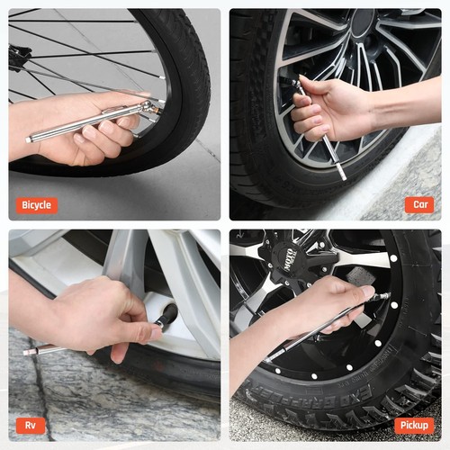 Pencil Tire Pressure Gauge 3 Pack 10-50PSI 10-85PSI 20-120PSI Tire Gauges for... - Picture 5 of 8