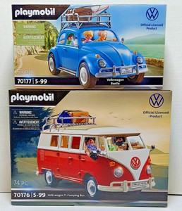 Playmobil 70177 Volkswagen Beetle 70176 T1 Camping Bus 2021 VW Official | eBay