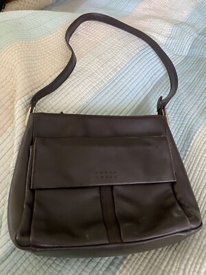 Liz Claiborne Crazy Horse handbag Brown Leather W/ 30  Strap