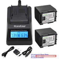 Kastar Battery LCD Fast Charger for Canon BP-819 CG-800 Canon VIXIA HF M30
