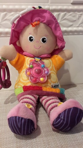 Tomy Lamaze My Friend Emily Soft Baby Toy Rattle Doll Sensory Crinkly 11.5" Used