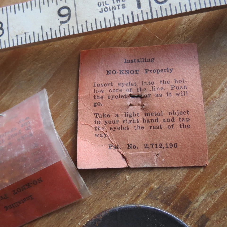 Vintage Nature Faker Inc. Windsor Mo. No knot Eyelet c.1950 (lot#9883) - Image 4 of 4