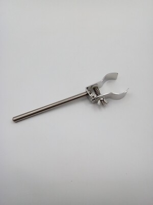 Flask Holder Tube Clamp Lab Stand Round Two Prong 80mm Bochem Stainless Steel