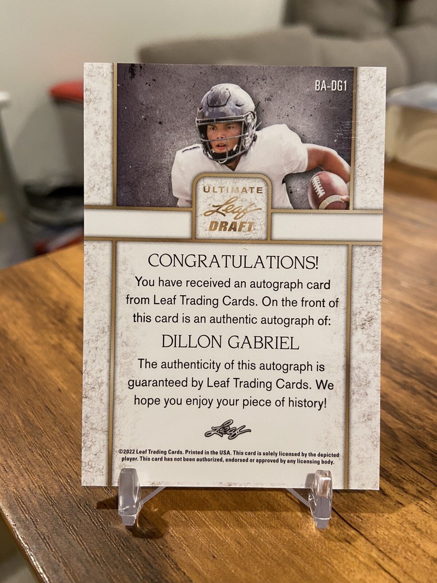 スポーツ選手 leaf AUTHENTIC DRAFT SIGNATURE 2022 Leaf Draft Football - Jordan Battle #BA-JB1 - RC