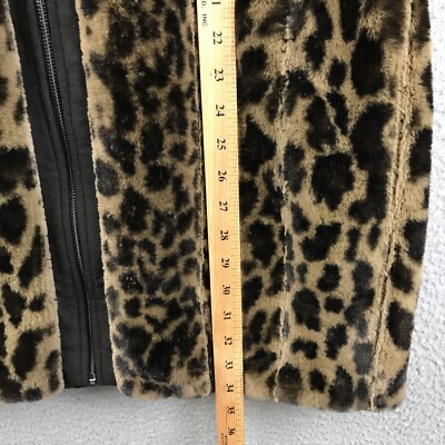 US 三軒茶屋 Fake Fur Leopard Zip Up Vest 38 US 三軒茶屋 Fake Fur Leopard Zip Up Vest 38 US 三軒茶屋 Fake