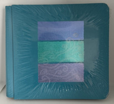 Creative Memories 7x7 Ocean Waves Teal Foiled Album Cover  Pages Scrapbook