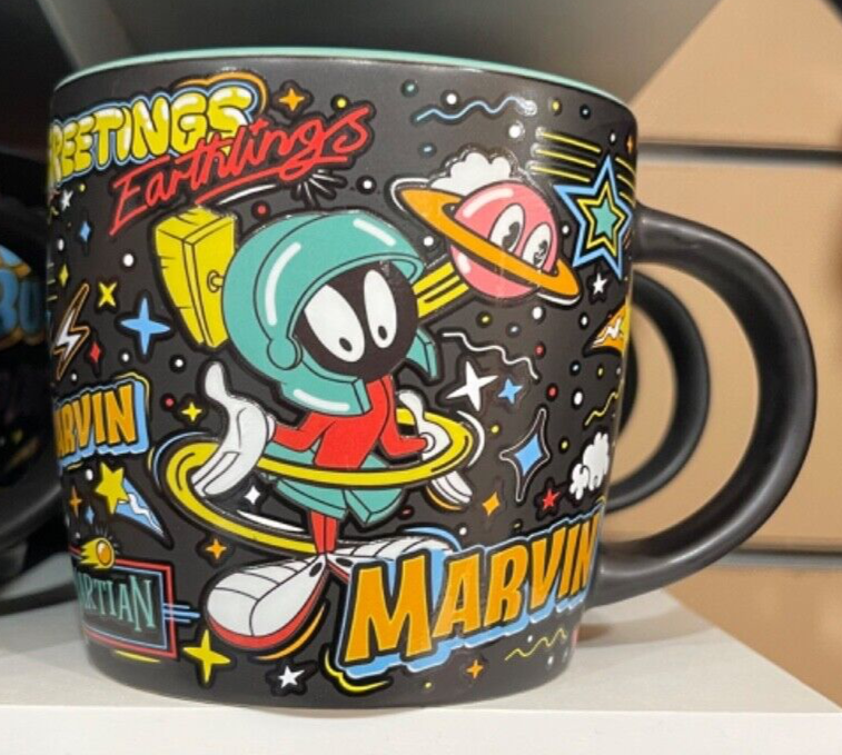 Six Flags Magic Mountain Looney Tunes Taz Ceramic Wide Mug