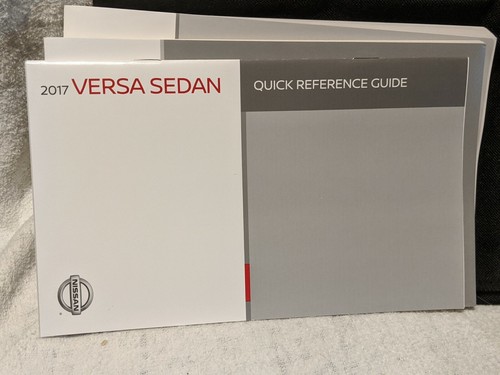 2017 Nissan Versa Sedan Owners Manual Warranty Guide Maintenance Booklet & Case - 第 5/7 張圖片