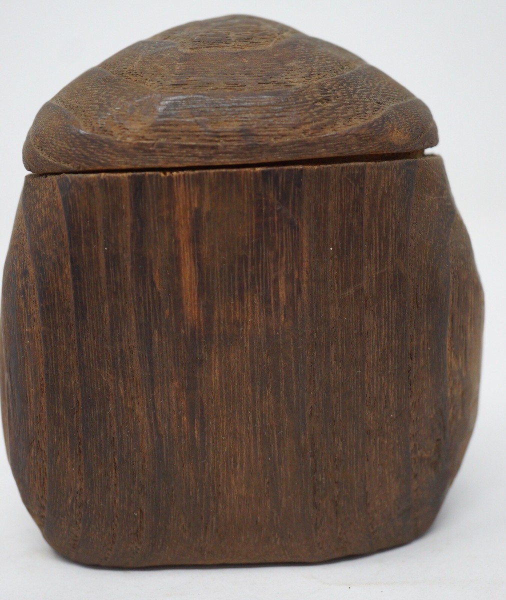 Japanese Inro-Container Vintage Original Wood Carving from