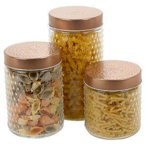 Hermetic Air Tight Preserve Jars Glass Food Kitchen Storage Large