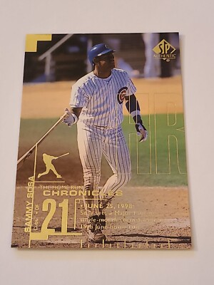 1999 Sammy Sosa SP Authentic Home Run Chronicles Chicago Cubs #HR47