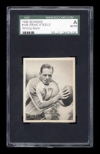 1948 Bowman #106 Ernie Steele Wrong Back (#108 Buford Ray SP) SGC Authentic