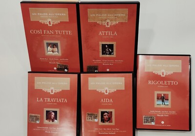 DVD EINE BÜHNE AN DER OPER SO FAN ALLE + DIE TRAVIATA + ATTILA + AIDA + REGOLETTO