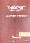 Amada Vipros, Punch Press Programming Operations Maintenance and Parts Manual