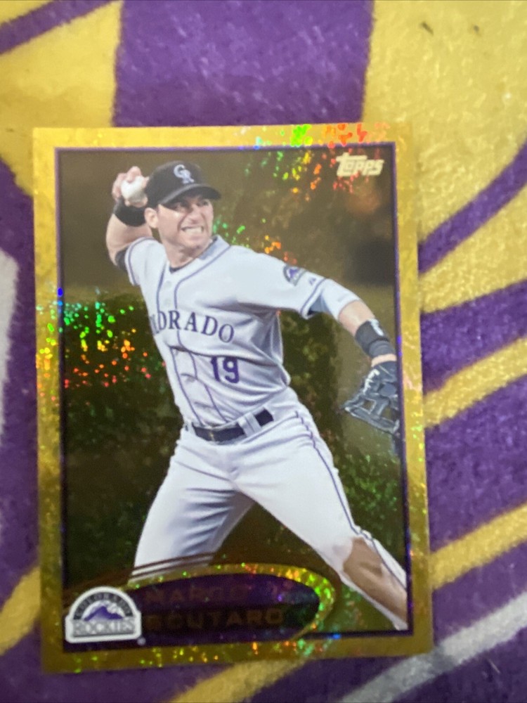 2012 Topps - #593 Marco Scutaro Gold Sparkle Foil