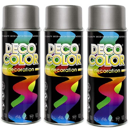 DECO COLOR 3er Sparpack 400ml Lackspray Sprühlack Sprühfarbe Lack Farbe wählbar - Bild 71 von 112