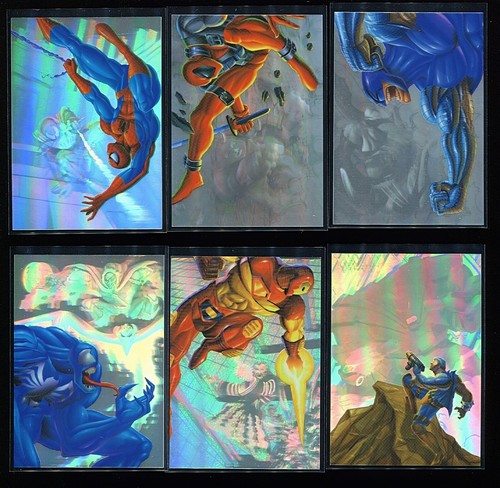 1995 Flair Marvel Annual HOLOBLAST Set 1-12 Nm-Mt Spider-Man Deadpool Gambit MCU - Picture 1 of 4