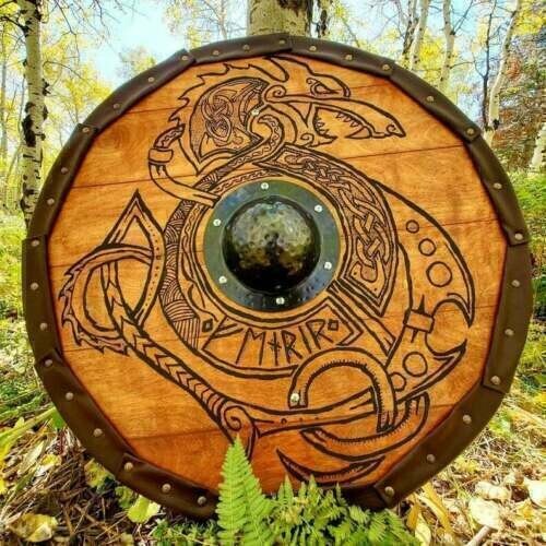 Dragon Shield, Authentic Look Viking Movie Inspired Dragon Shield Leather strape - Picture 4 of 5