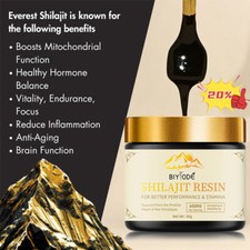 Himalayan Organic 100 Pure Shilajit, Soft Resin, Extremely Potent, Fulvic Acid-