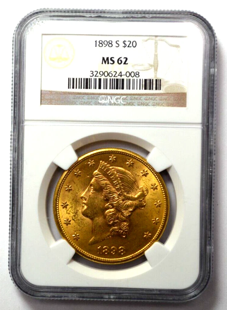 NGC 1898 Year Double Eagle $20 US Gold Coins (Pre - 1933) for sale