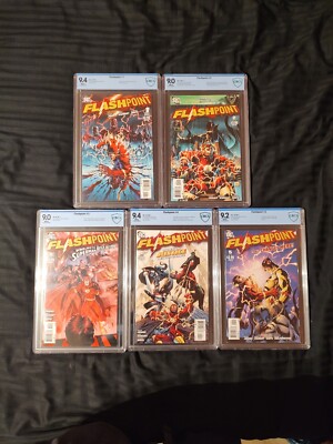 FLASHPOINT SET 1-5 DC 2011 All High Grade 1st Thomas Wayne as Batman Appearance 