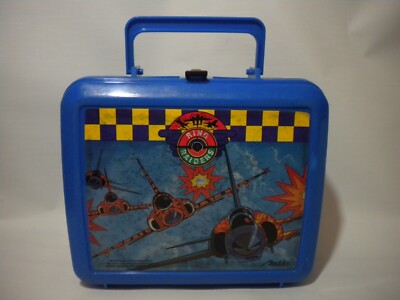 Vintage 1988 Ring Raiders Plastic Lunchbox No Thermos 80s FREE SHIPPING